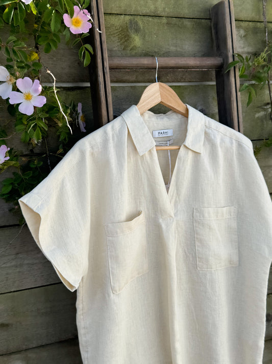 Farhi by Nicole Farhi 100% Linen Top – Size 12 (New with Tags)