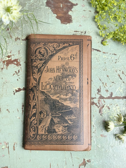 Antique John Heywood’s Map of Llandudno, North Wales