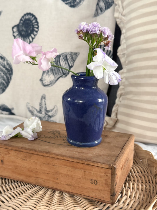 Vintage ‘RONUK’ Cobalt Blue Glazed Stoneware Bottle