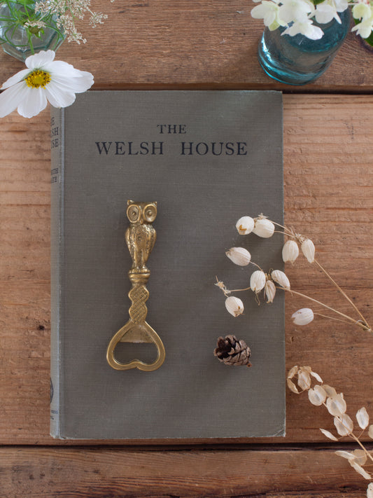 Vintage Solid Brass Owl Bottle Opener