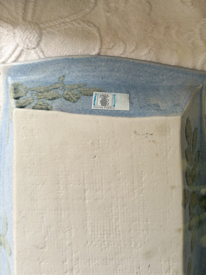 Rare Welsh Studio Pottery Dish by Conwy Pottery – Pastel Floral Design