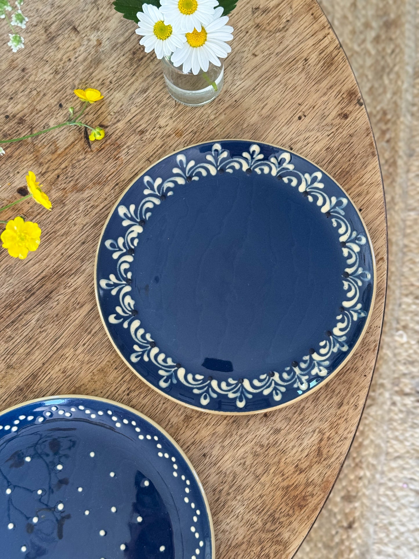 Pair of Echt Bürgel German Studio Pottery Plates