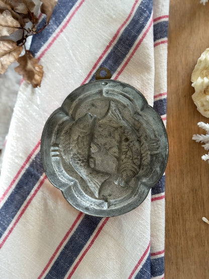 Vintage Midcentury Copper Fish Jelly Mould