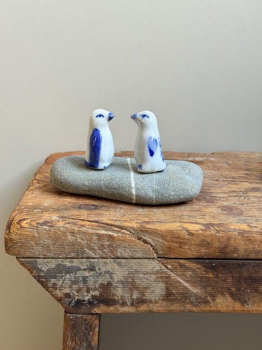 Miniature Vintage Porcelain Penguins (Pair)