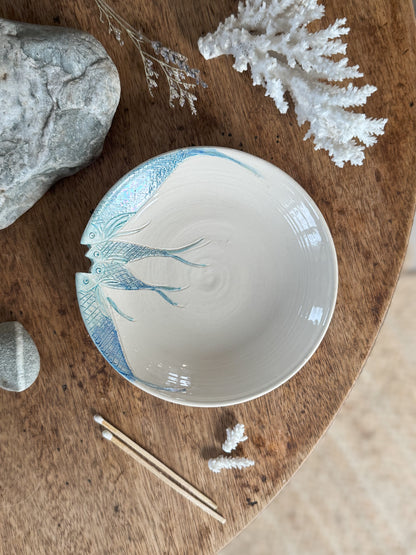 Studio Pottery ‘Little Fish’ Bowl by Elizabeth Linton, Buckingham