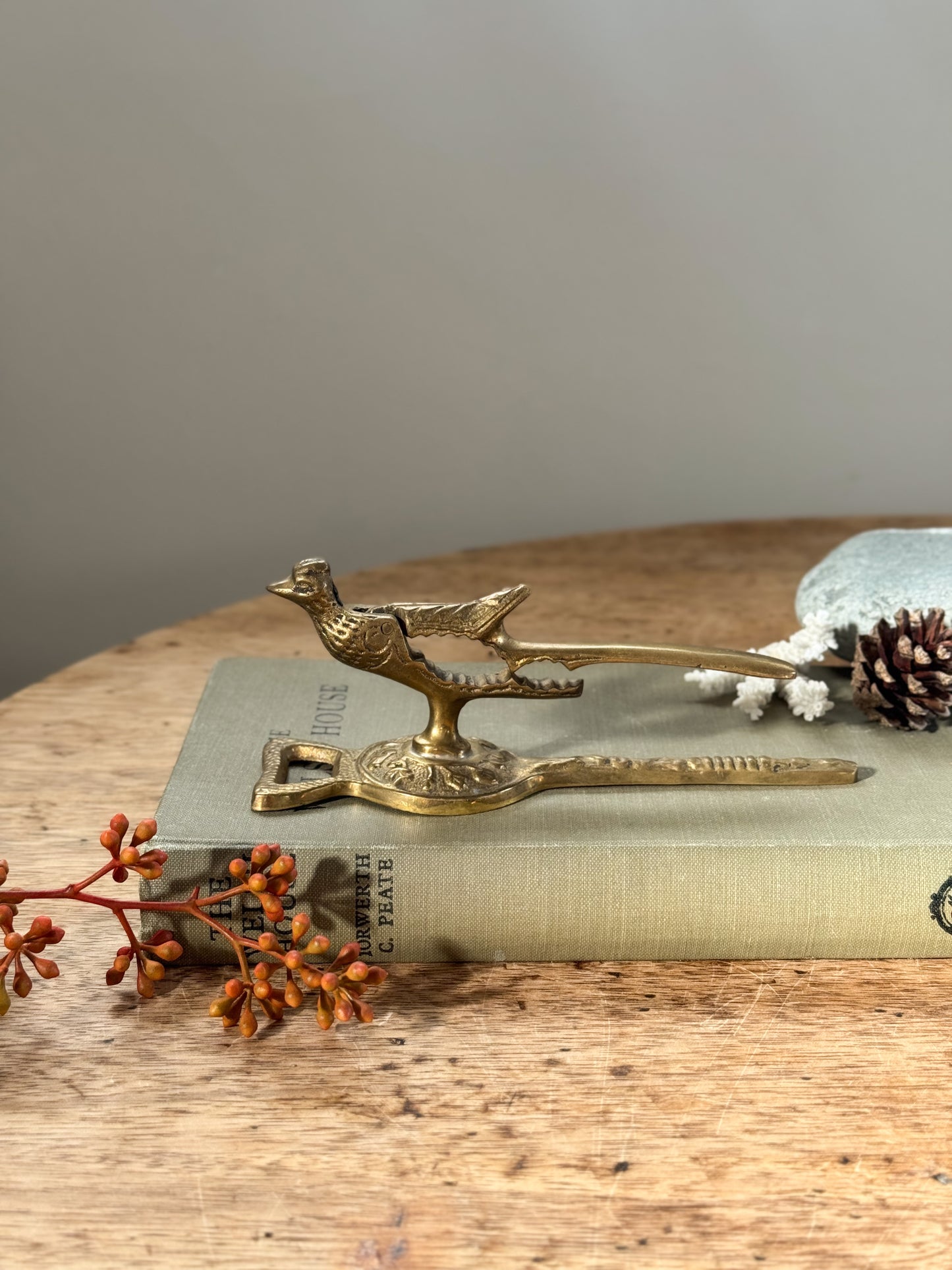 Vintage Solid Brass Bird Nutcracker & Bottle Opener