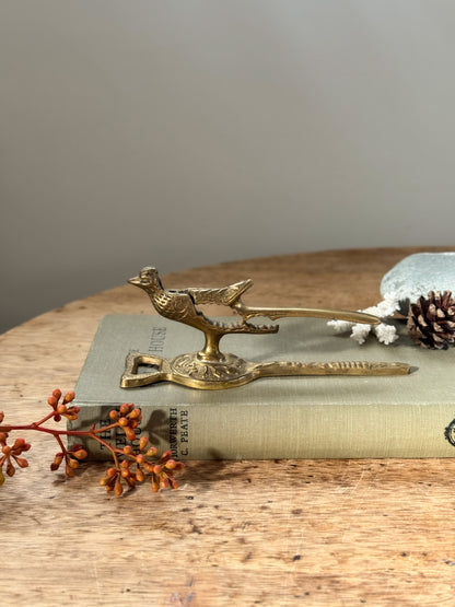 Vintage Solid Brass Bird Nutcracker & Bottle Opener