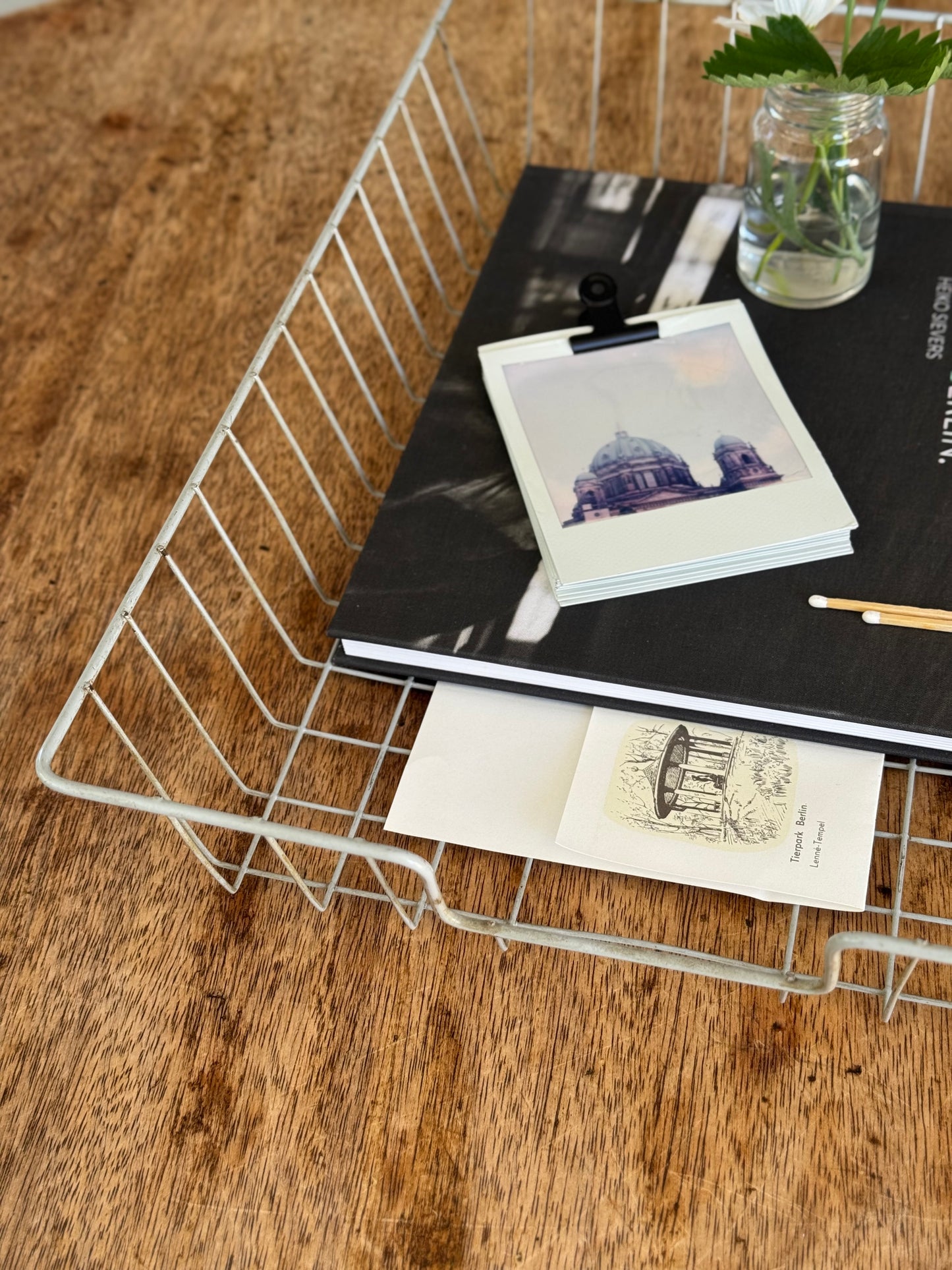 Midcentury Wire Basket – Berlin Coffee Table Style (Grey)