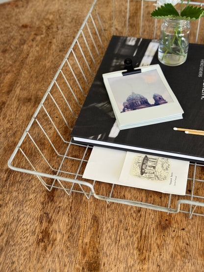 Midcentury Wire Basket – Berlin Coffee Table Style (Grey)