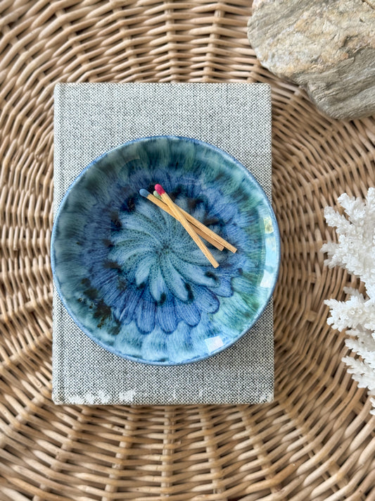 Vintage Welsh Studio Pottery Trinket Dish by Porthmadog Pottery, North Wales