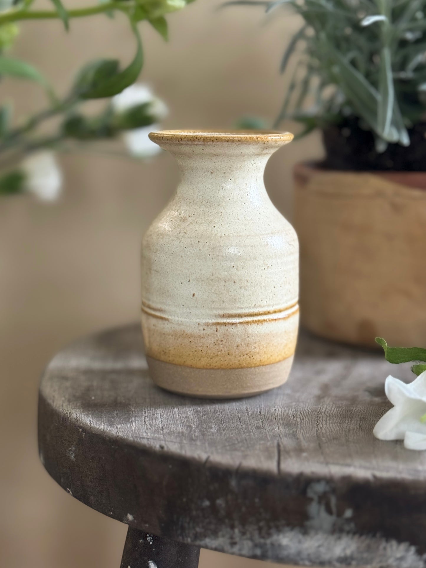 Studio Pottery Miniature Neutral Pot