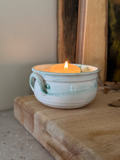 Vintage Studio Pottery Handled Bowl