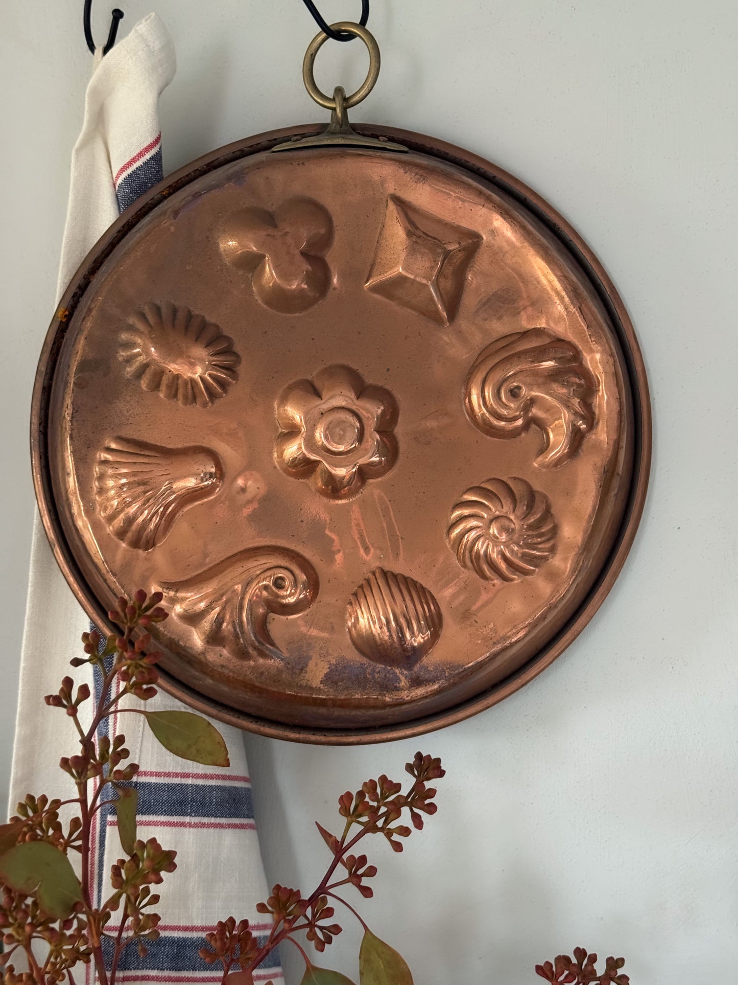 Antique Victorian 19th Century Copper Assorted Designs Jelly Mould