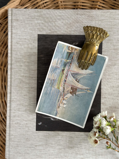 Antique Victorian Brass Hand Letter Clip