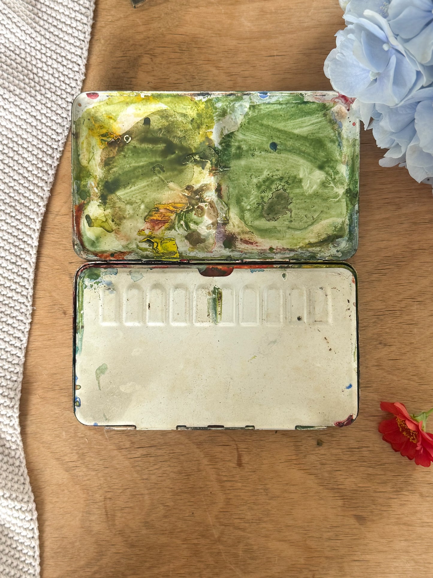 Vintage “Made in England” Watercolour Paint Tin