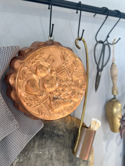 Embossed Fruit Copper Jelly Mould
