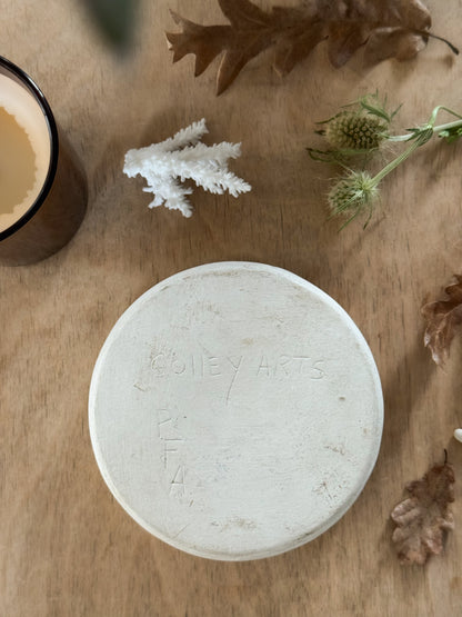 Vintage Colley Arts Studio Pottery Rural Landscape Trinket Dish, PF Alexander, Yorkshire, 1970s