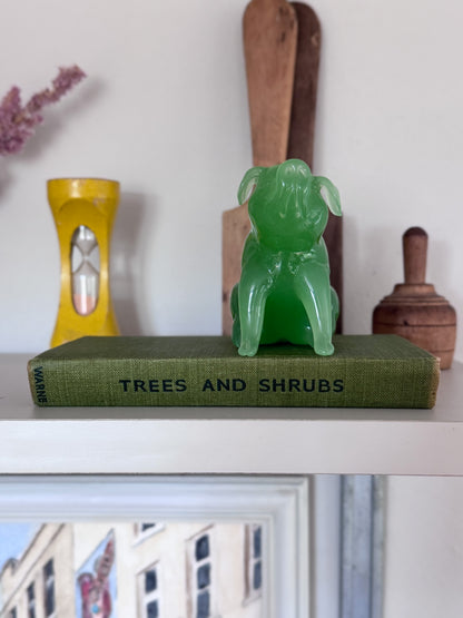Vintage Hand-Carved Aventurine Pig Sculpture
