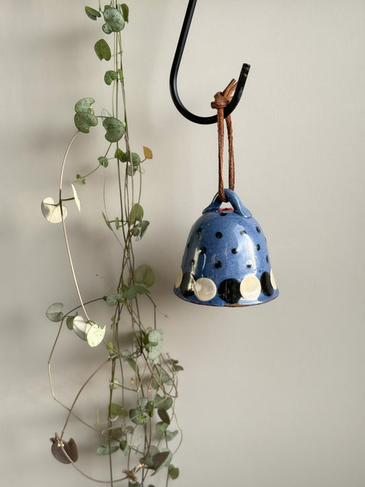 Studio Pottery Polka Dot Bell