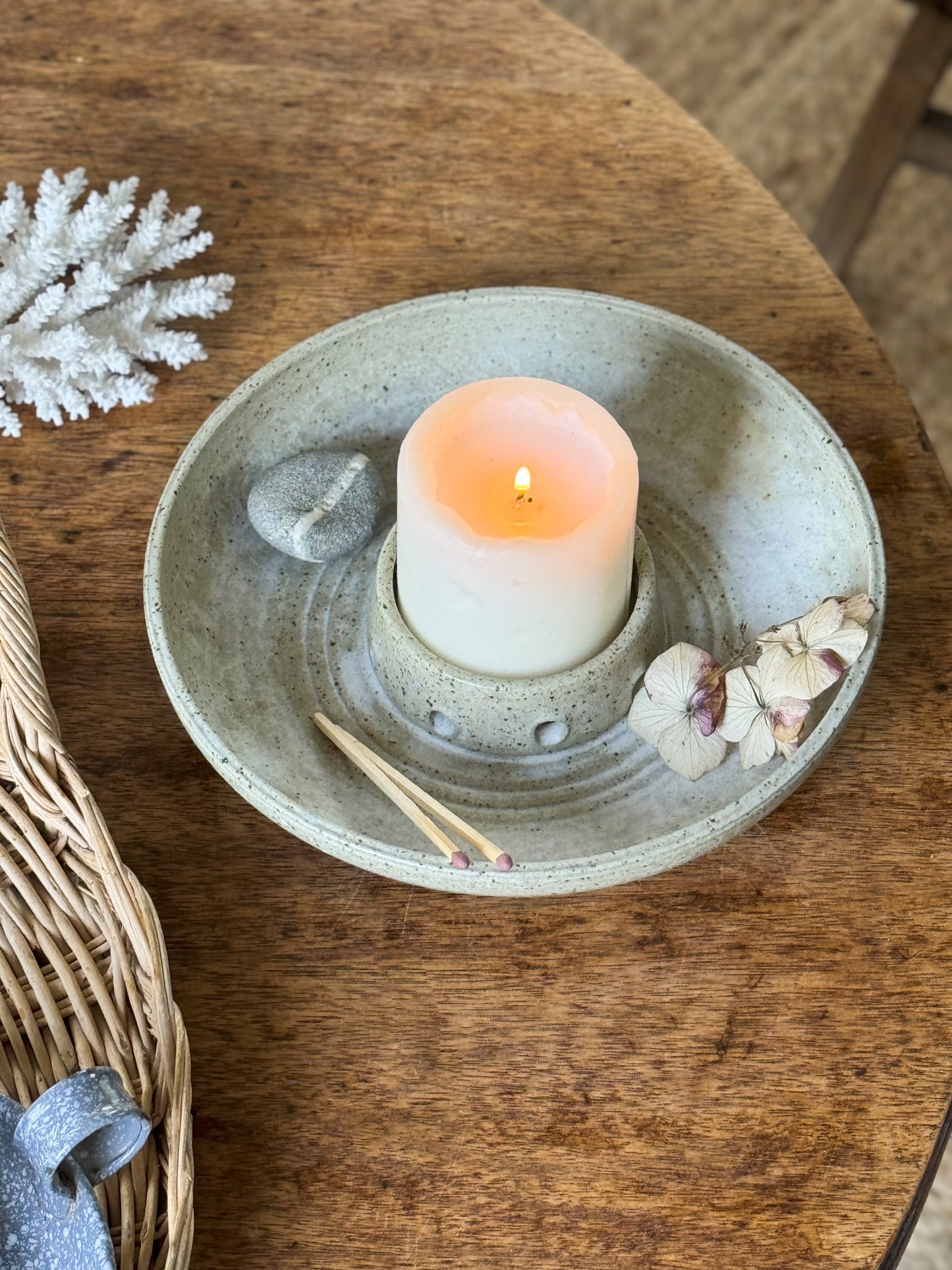 Studio Pottery Sectional Dish • Sharing Platter • Centre Piece