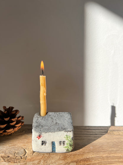 (PRE-ORDER) Hiraeth Cottage • Bwthyn Hiraeth Raku Candle Holders