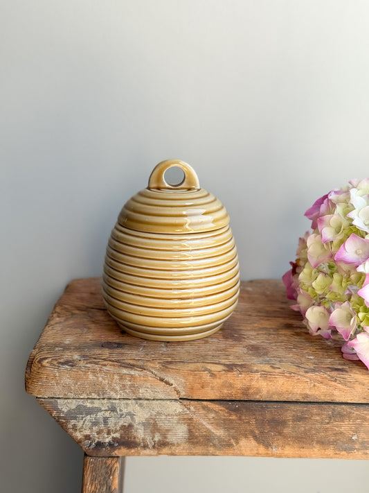 Vintage Welsh Studio Pottery Honey Pot, Betws-y-Coed Pottery, North Wales