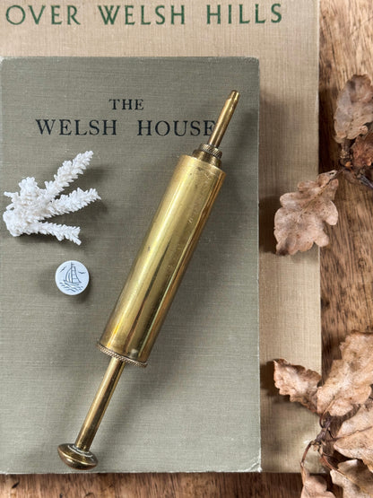 Antique Solid Brass Oil Syringe, c.1890–1915