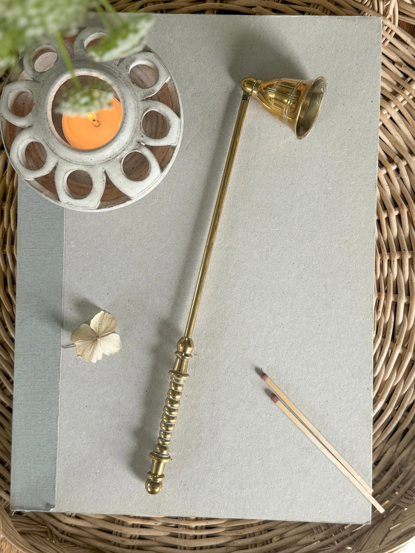 Vintage Brass Candle Snuffer