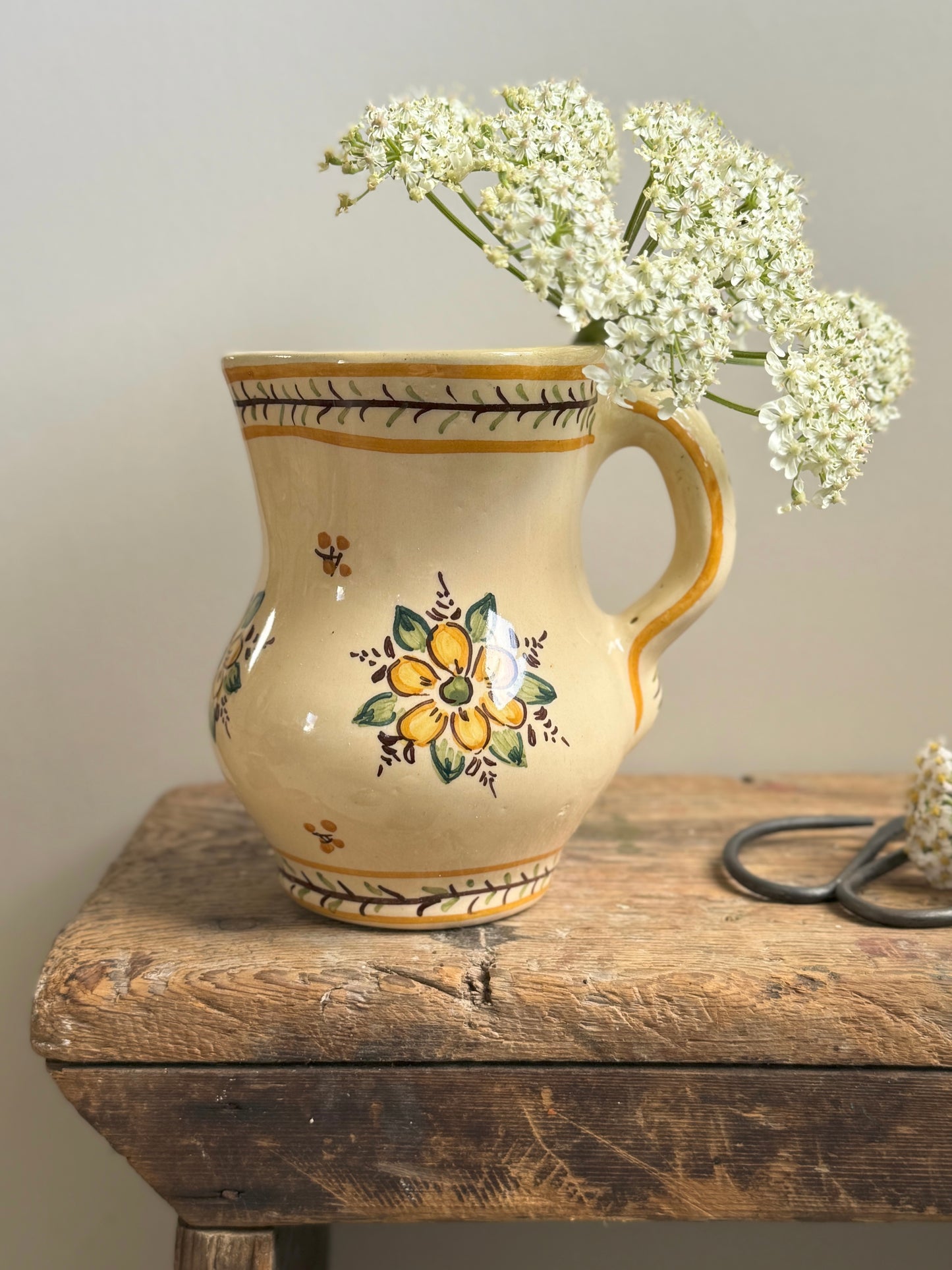 Handmade Floral French Jug