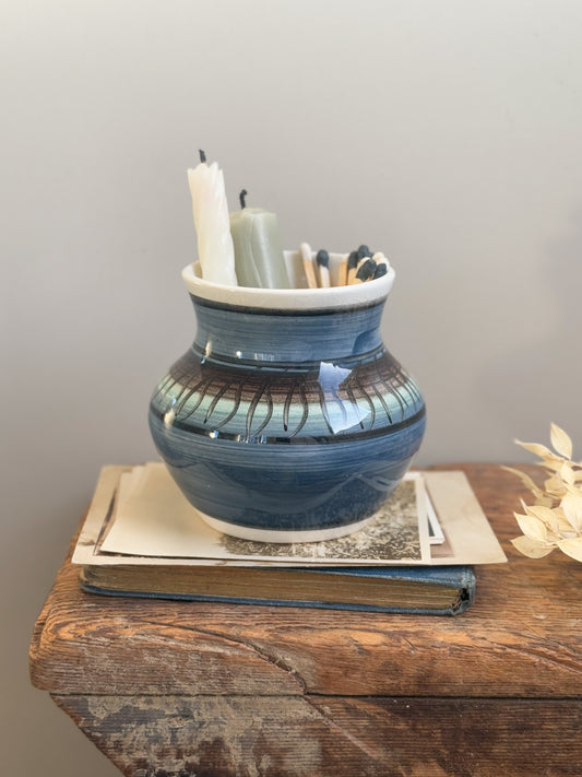 Vintage Welsh Pottery Pot, Llanfair Ym Muallt, Bilth Wells Studio Pottery