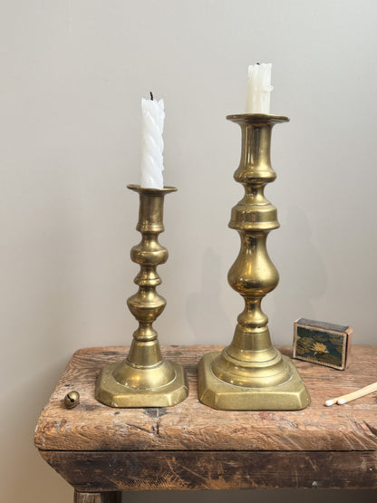 Antique Brass Candlesticks | Mismatched Pairs (Multiple Options)