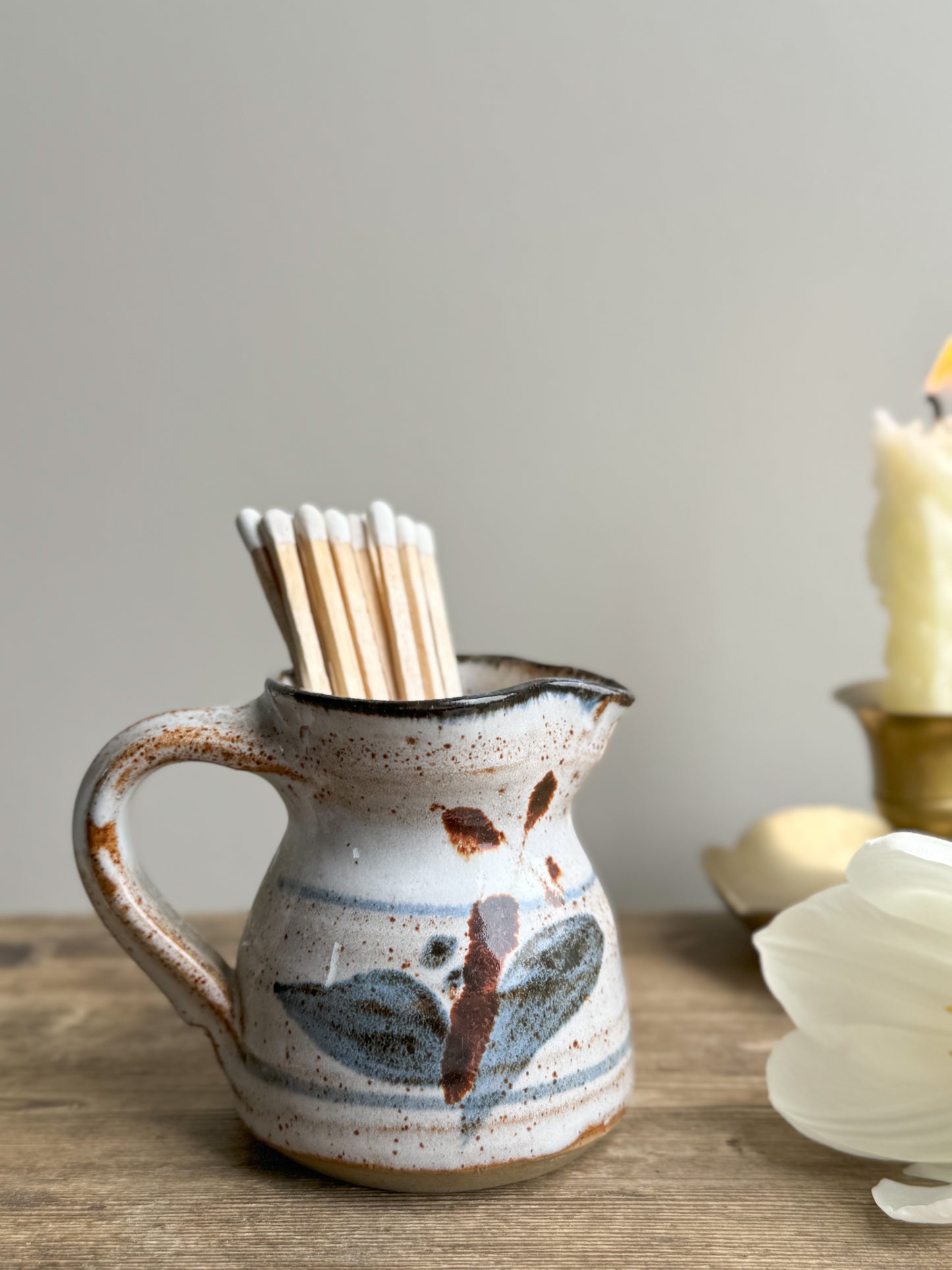 Studio Pottery Miniature Creamer • Match Pot