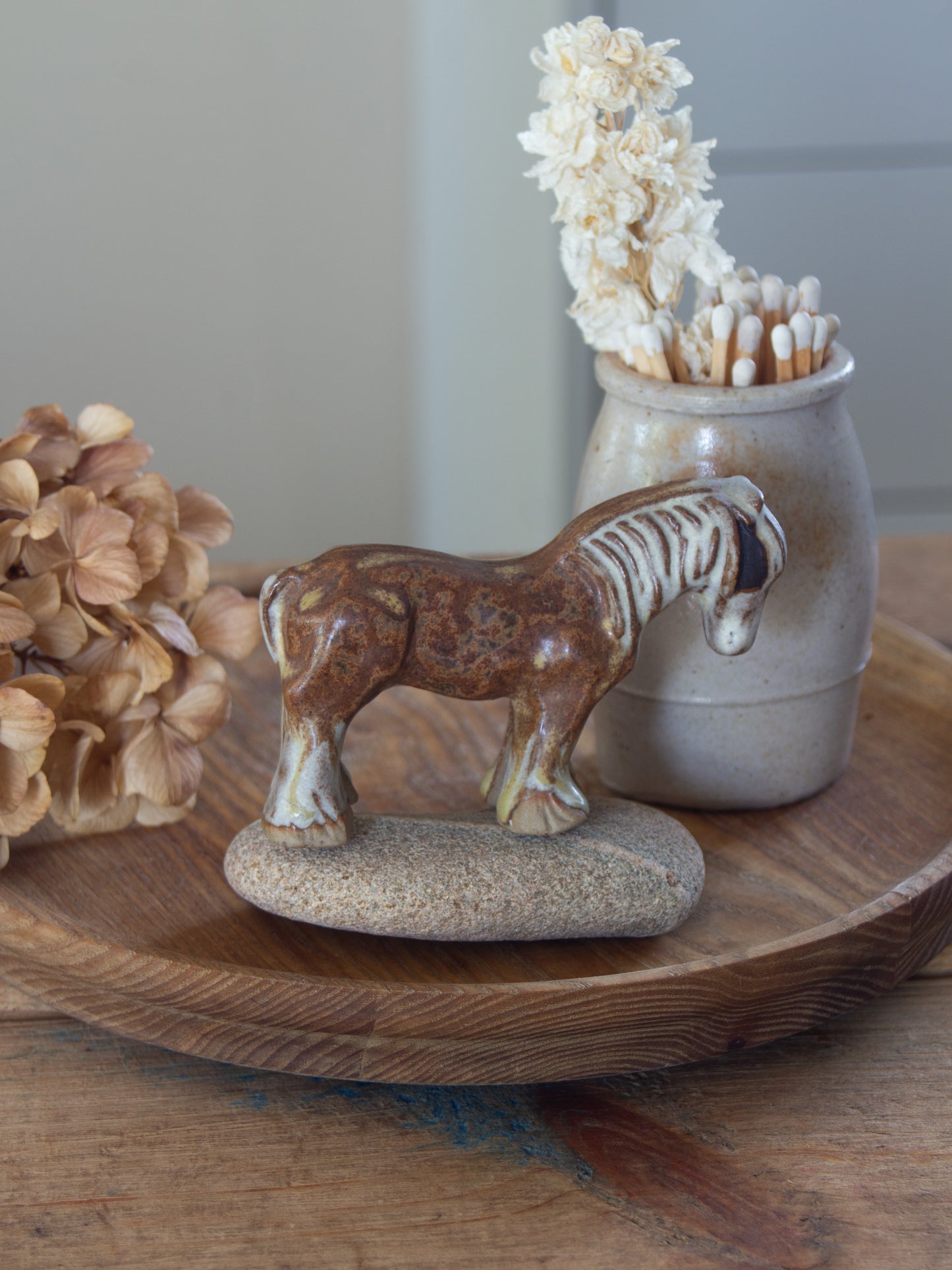 Vintage Studio Pottery Horse Sculpture