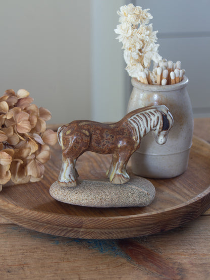 Vintage Studio Pottery Horse Sculpture