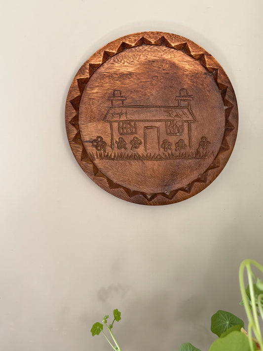 Hand-Carved Wooden ‘Little Cottage’ Shortbread Mould