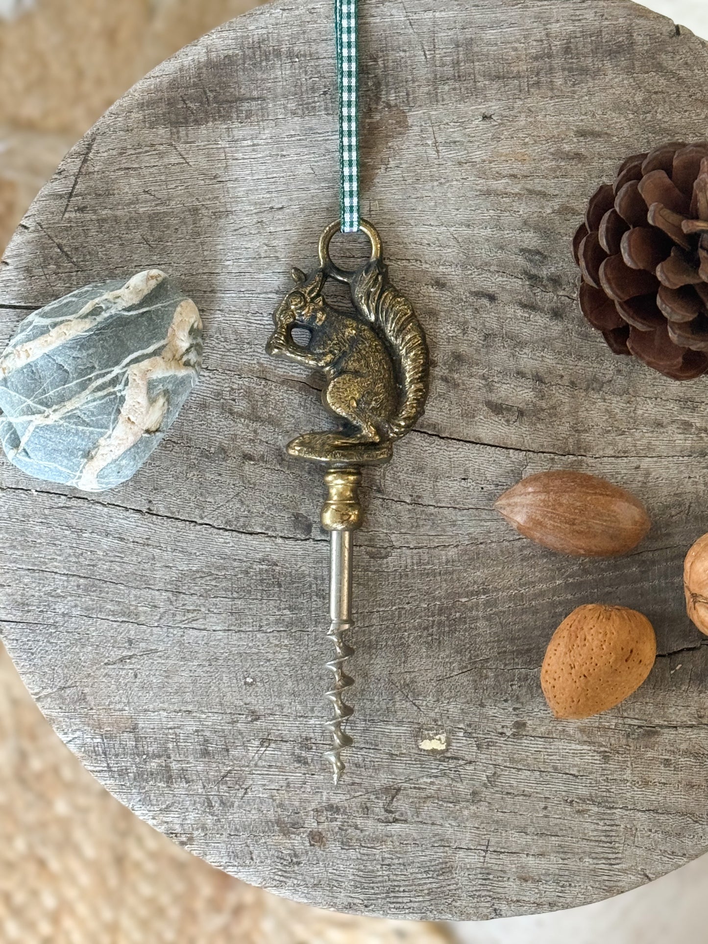 Brass Squirrel Cork Screw