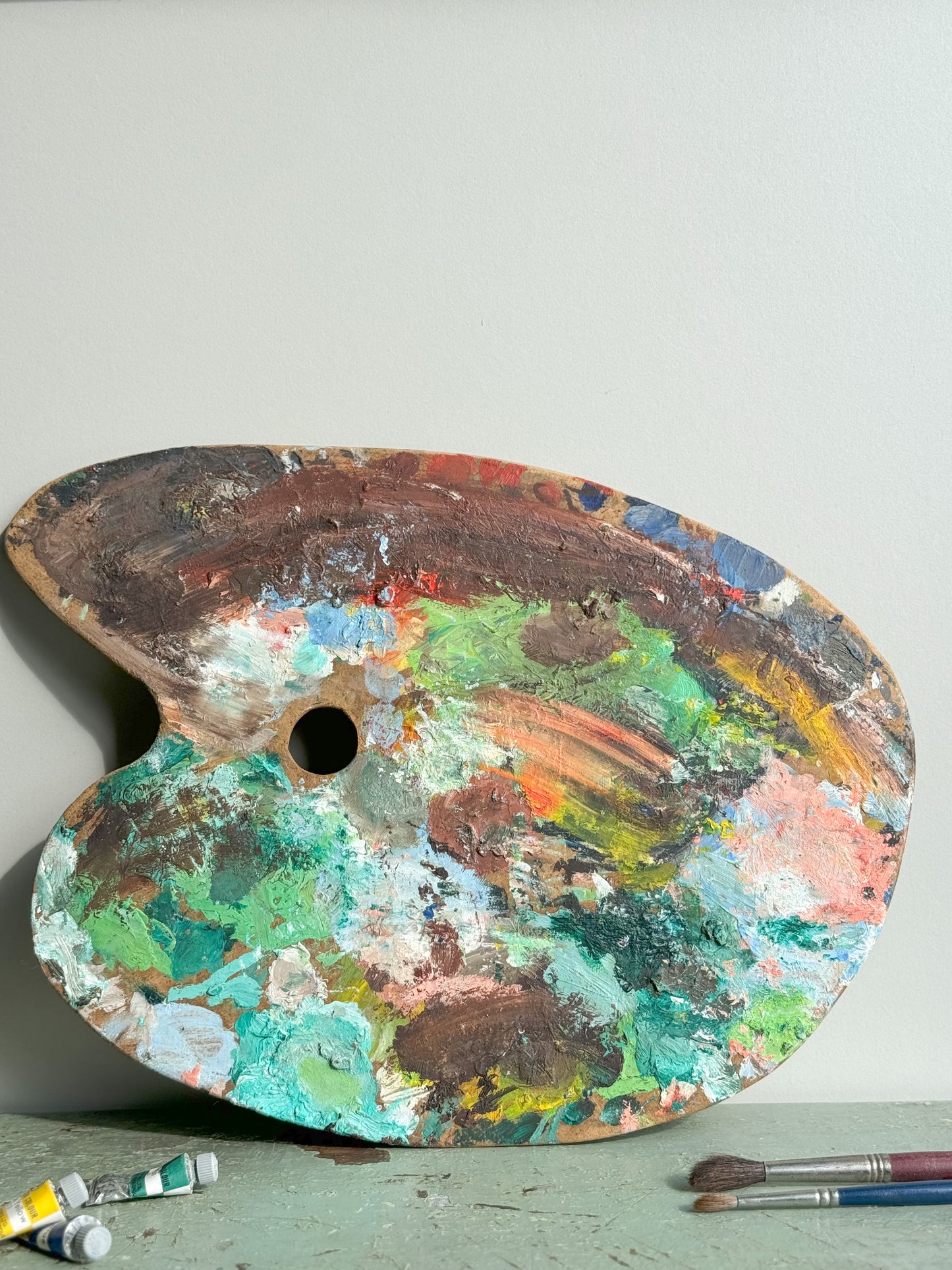 Vintage Artist’s Paint Palette • Wall Decor