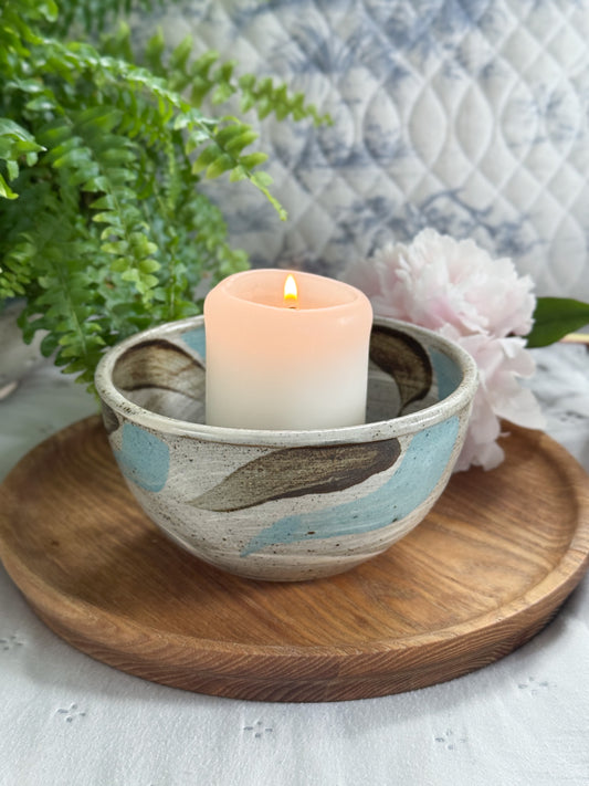 Vintage Welsh Studio Pottery Bowl by Harlech Pottery, 1999