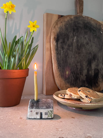 Hiraeth Cottage • Bwthyn Hiraeth Raku Candle Holders