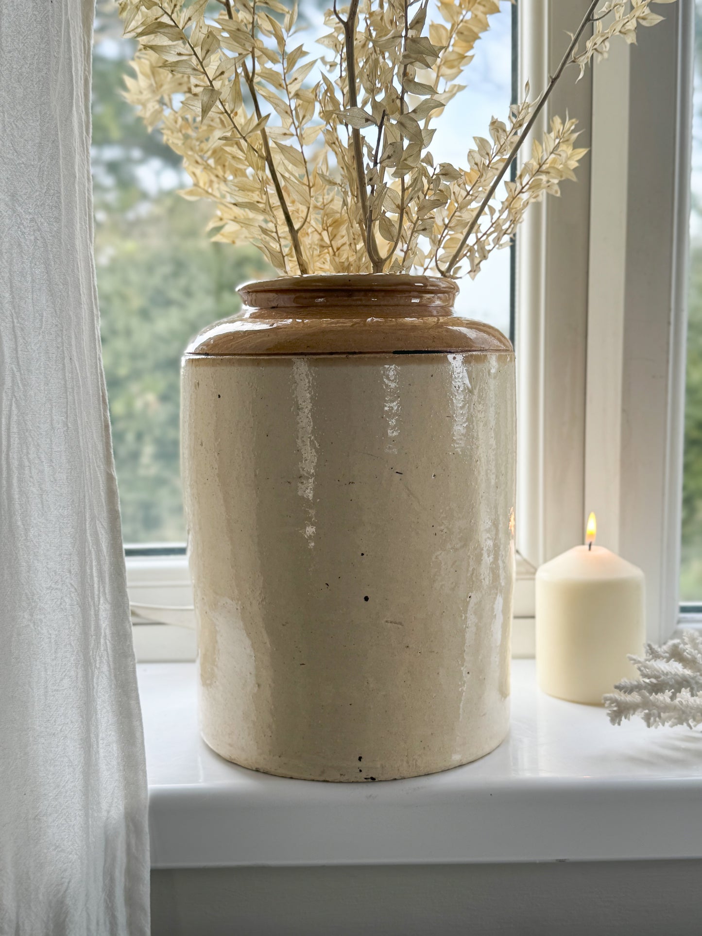 Antique Large English Stoneware Jar | Crock Pot