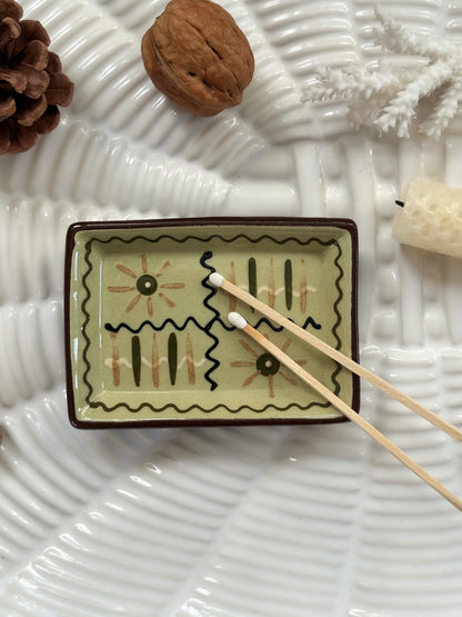Vintage Watcombe Torquay Studio Pottery Slipware Trinket Dish