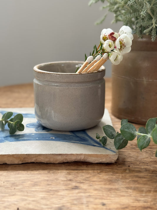 Antique French Stoneware Pot, Pont-des-Vernes
