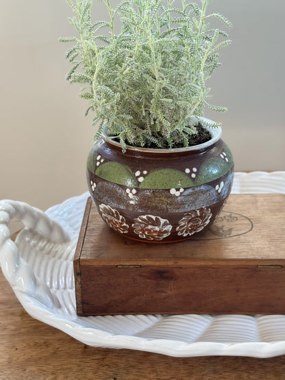 Vintage Abstract Studio Pottery Planter