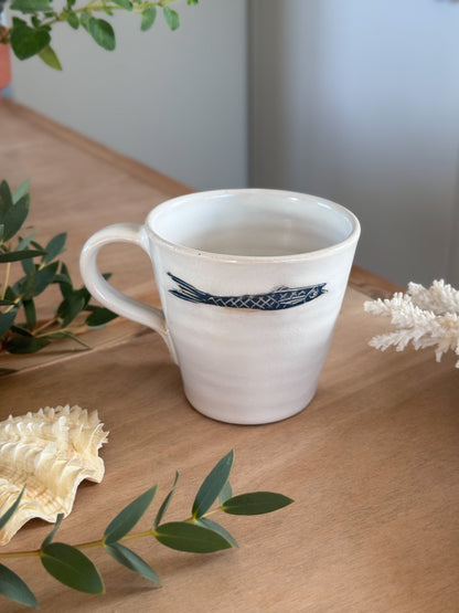 Studio Pottery Fish Mug by Molly Attrill