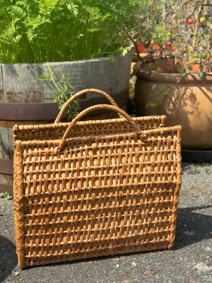Vintage Large Wicker Shopping Bag