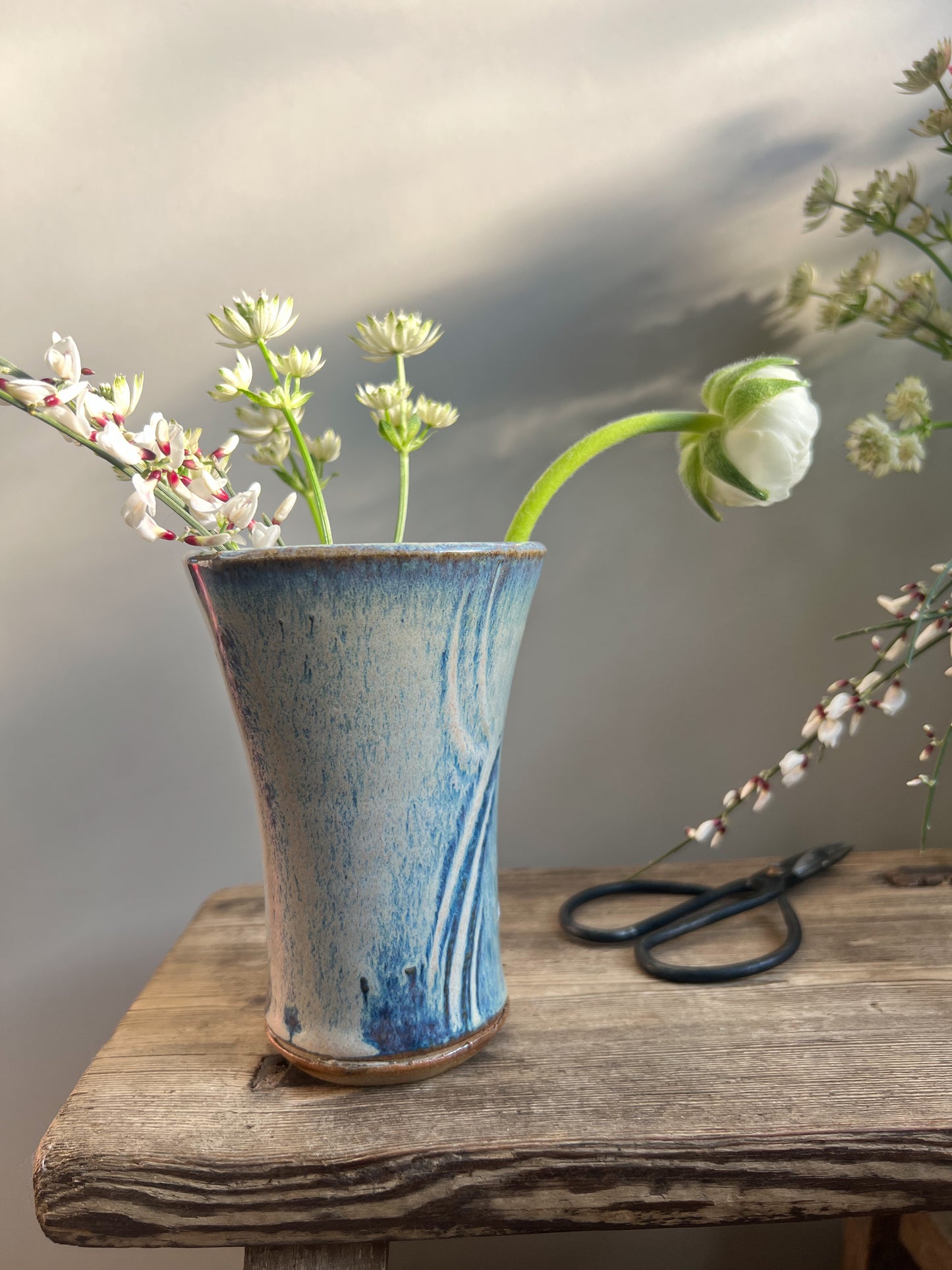 Abstract Studio Pottery Posy Vase