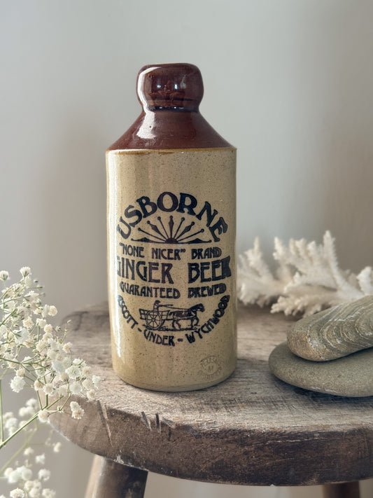 Vintage Usborne “None Nicer” Ginger Beer Bottle, 1960s–70s, Pearsons of Chesterfield