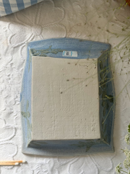 Rare Welsh Studio Pottery Dish by Conwy Pottery – Pastel Floral Design