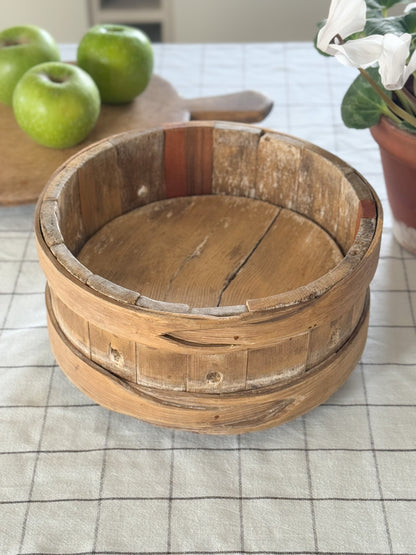 Vintage French Folk Art Wooden Cheese Mould from the Alps