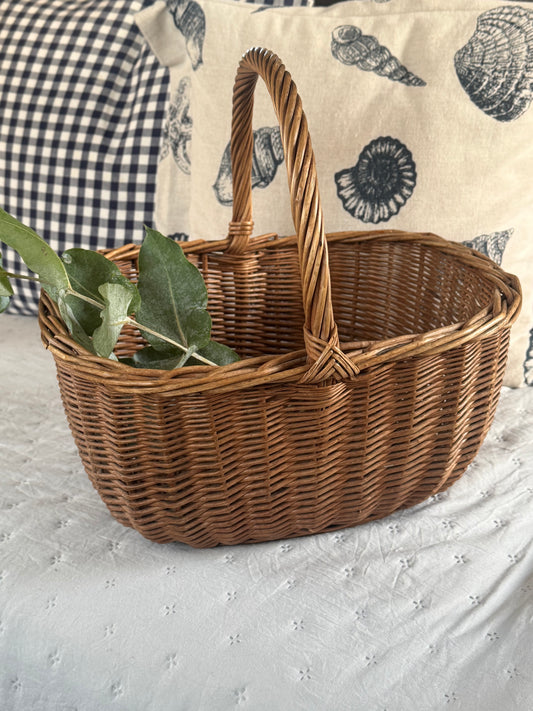 Vintage Wicker Foraging Basket